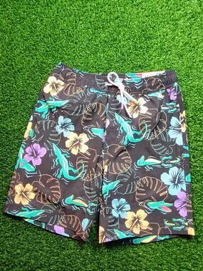 Member's Mark Boys XS Tropical Alligator Swim Trunks NWT